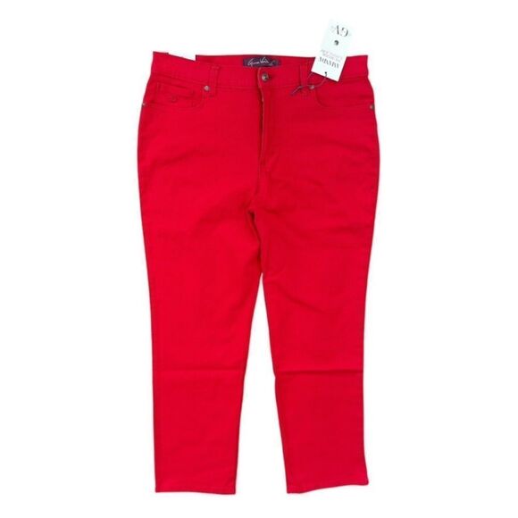 Gloria Vanderbilt Amanda Jean Classic Rise Tapered Leg Magical Stretch - Picture 1 of 12